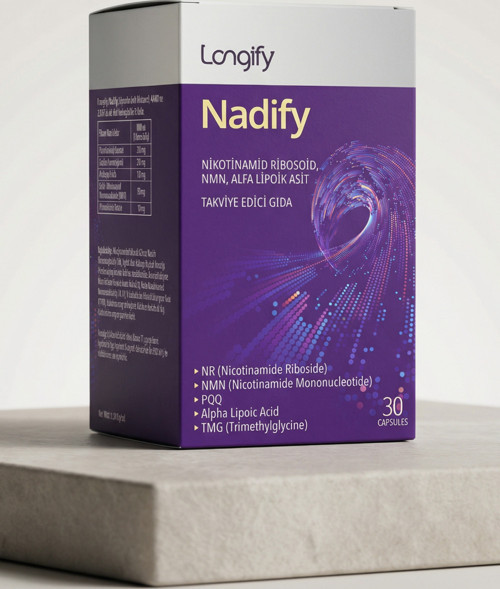 Nadify NR, NMN, PQQ, Alfa Lipoik Asit ve TMG Takviye Edici Gıda 30 Kapsül