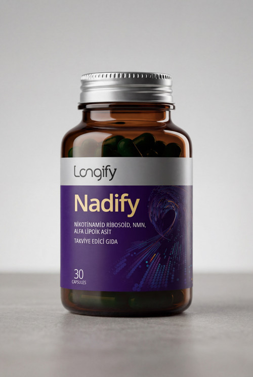 Nadify NR, NMN, PQQ, Alfa Lipoik Asit ve TMG, NAD+ Öncülü Takviye Edici Gıda 30 Kapsül