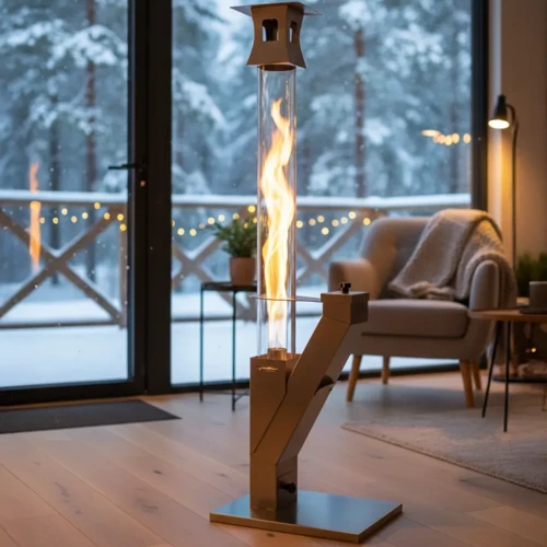 ® Kule Roket™ Uzun Camlı Pelet Sobası, Pürmüz ve Pelet Hediyeli