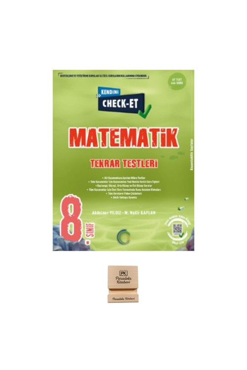Okyanus LGS 8. Sınıf Check Et Matematik Tekrar Testleri+ Telefon Standı