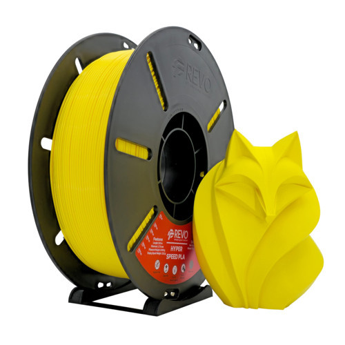 3D Filament Hyper speed PLA, 1.75 mm Çap, 1000 g, Yüksek Hız, TR Menşeli, 3D Yazıcı Filamenti Sarı