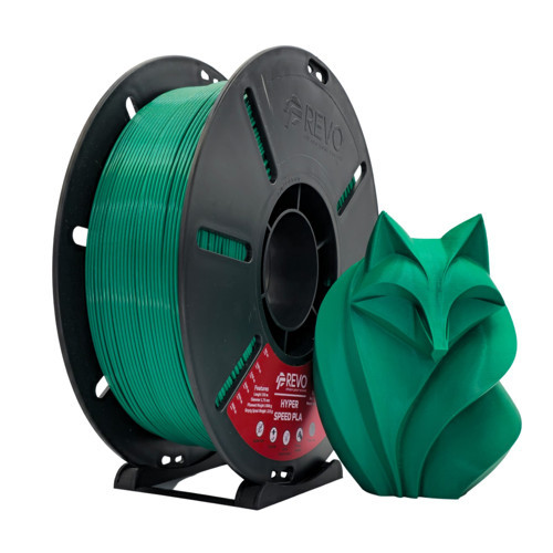 3D Filament Hyper speed PLA, 1.75 mm Çap, 1000 g, Yüksek Hız, TR Menşeli, 3D Yazıcı Filamenti yeşil