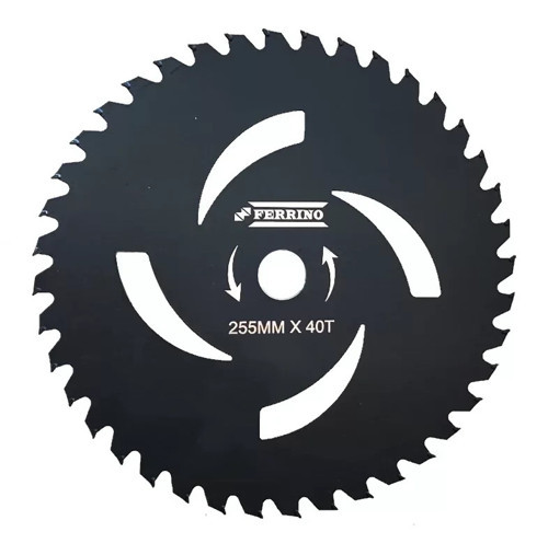Motorlu Tırpan 4D Daire Elmas Bıçak Siyah Testere 255 mm