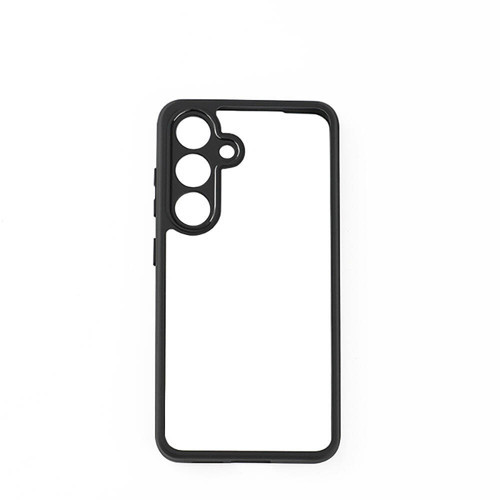 Galaxy S24 Kılıf New Roll Kenar ve Kamera Koruyucusu Renkli Şeffaf Kılıf