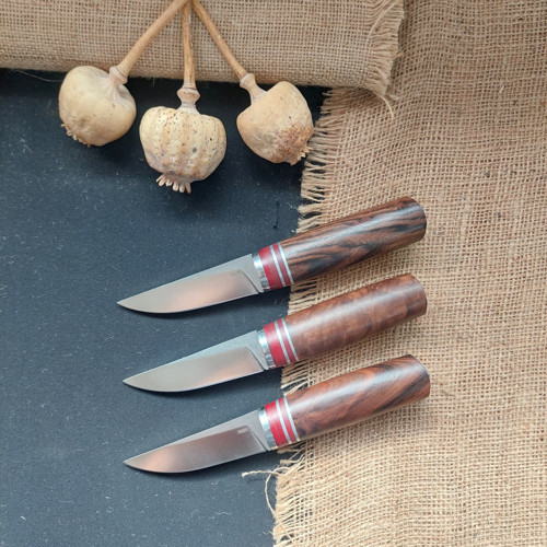 İskandinav Bıçağı Pukko, Gerçek N690 Paslanmaz Çelik, Hakiki Deri Kılıf Hediyeli, 21cm