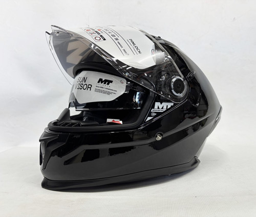 Kask Braker Sv Pure A11 Parlak Siyah Şefaf Vizörlü - İç Güneş Vizörlü