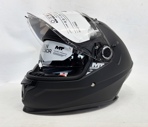 Kask Braker Sv Pure A1 Mat Siyah - Şefaf Vizörlü- İç Güneş Vizörlü