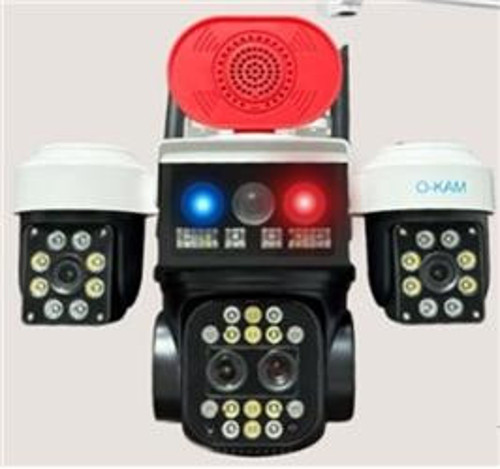 OKam O-Kam 8095 3 Lens Sirenli Çakarlı Wifi Solar Kamera