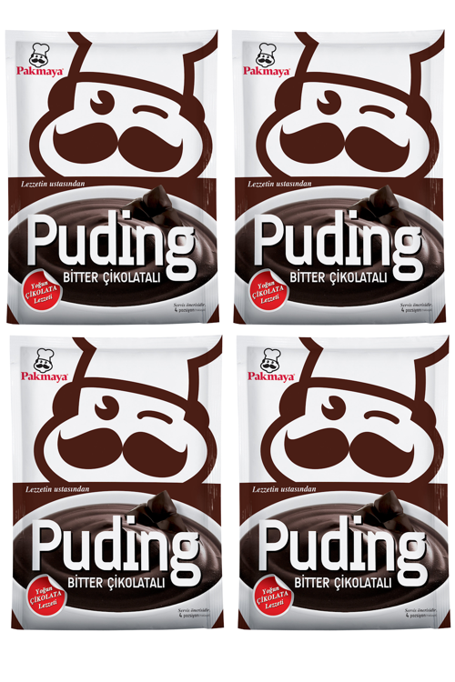Bitter Çikolatalı Puding 115 G x 4 Adet