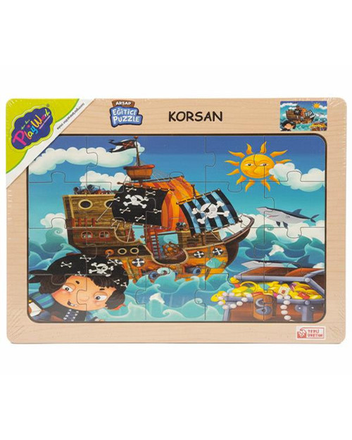 Ahşap Eğitici Puzzle Korsan ONY53