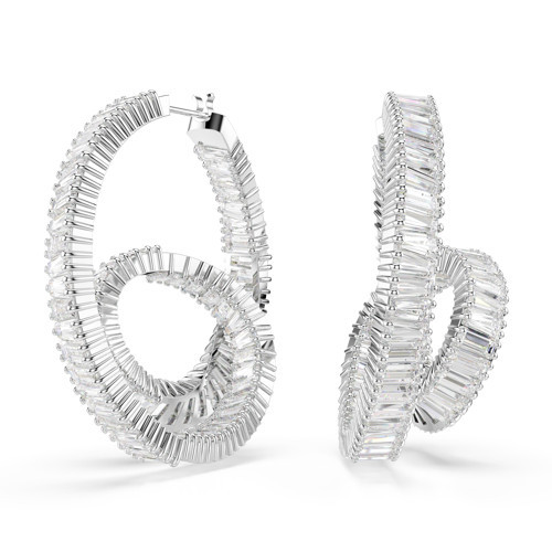 5727113 Küpe Matrıx:Pe Hoop Twısted Whı/Rhs