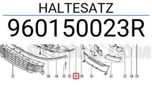 Renault Megane Karlık Taşıyıcı Set Hatchback /Sw 2013- (Oem No: 960150023R)