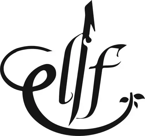 Elif Yazısı Tip 1 - Araç, Oto, Laptop, Duvar Uyumlu Sticker 10*10 Cm