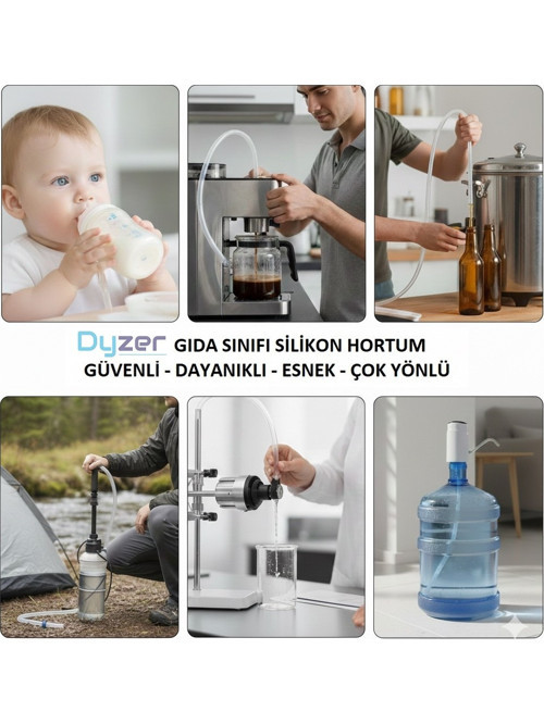 BPA İÇERMEZ - GIDA SINIFI SAF SİLİKON HORTUM (Alman Wacker ham madde) 30X36 (İç Çap: 30mm) (Dış Çap: 36mm)