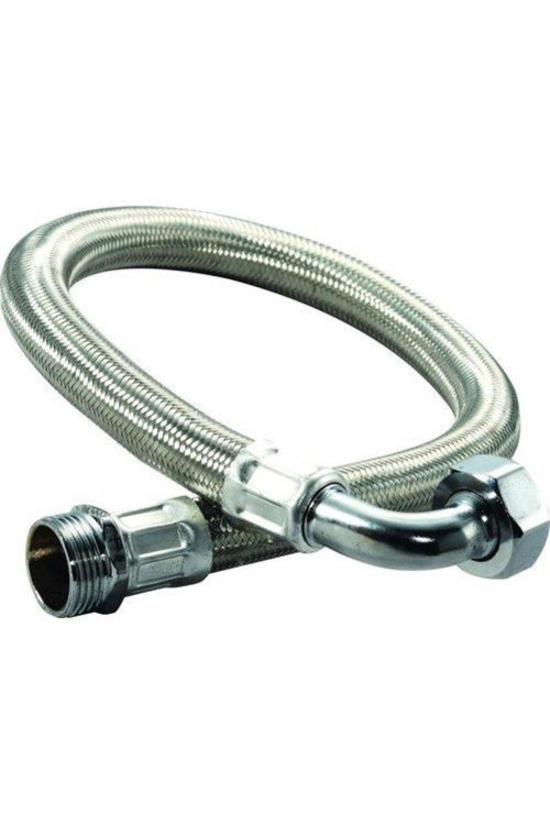 Flexx 1 1/4'' ( 5 Çeyrek ) - 150 Cm - Dirsekli Paslanmaz Çelik Hidrofor Bağlantı Flex Hortumu