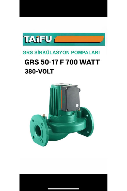 Taifu Grs 50/17 F Flanşlı Sirkülasyon Pompası 380 Volt, 700 Watt