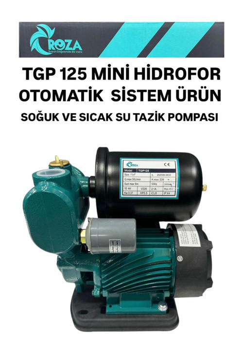 Güneş Enerjisi Basınç Arttırıcı Sıcak Su Hidroforu Pompamat 0.5 Hp 3.5 Bar