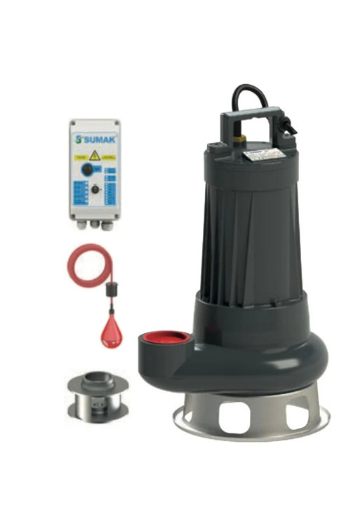 Sdf30/2.5 Foseptik Paslanmaz Çarklı Dalgıç Pompa Monofaze (220V) 2.2Kw-3 Hp