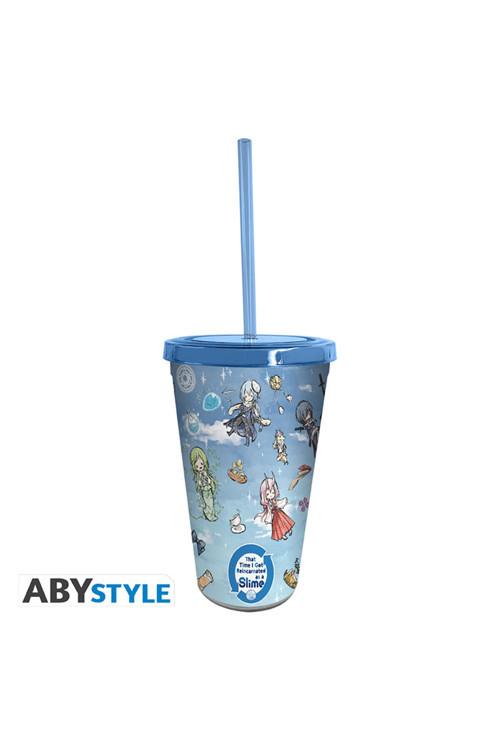 Slıme - Tumbler With Straw - 470Ml - Graff Art - Abytum049