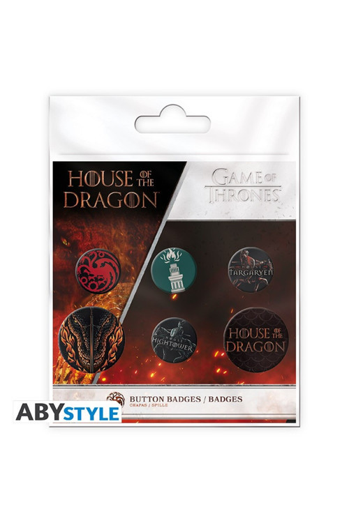 House Of The Dragon Badge Pack Houses ( Rozet Seti ) Abyacc519