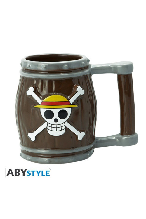 One Piece Barrel 3D Şekilli Kupa