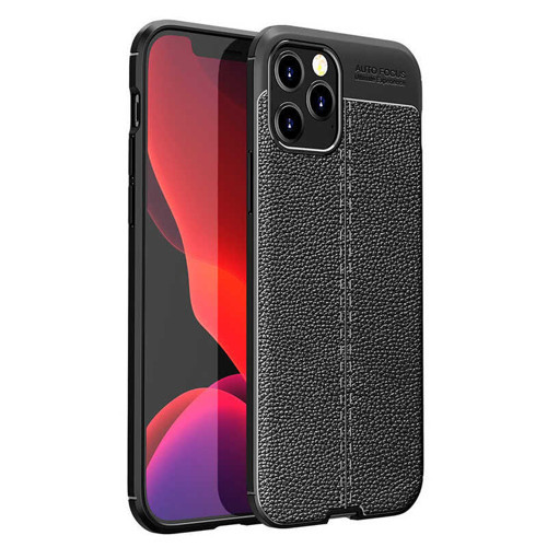Apple iPhone 12 Pro Kılıf Niss Deri Desenli Silikon Kılıf