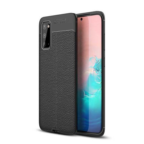 Galaxy S20 Kılıf Niss Deri Desenli Silikon Kılıf