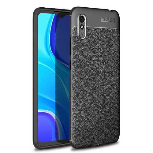 Xiaomi Redmi 9A Kılıf Niss Deri Desenli Silikon Kılıf