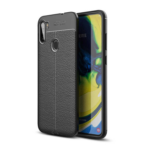 Galaxy M11 Kılıf Niss Deri Desenli Silikon Kılıf
