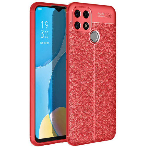 Oppo A15 Kılıf Niss Deri Desenli Silikon Kılıf