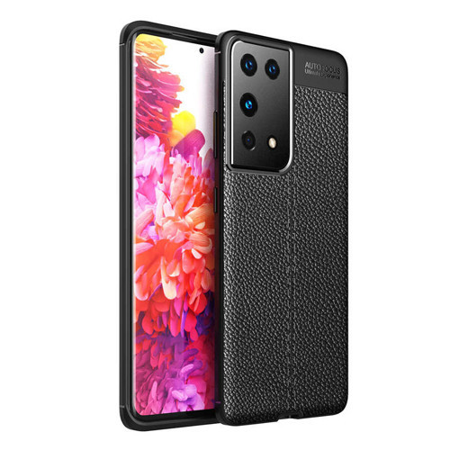 Galaxy S21 Ultra Kılıf Niss Deri Desenli Silikon Kılıf
