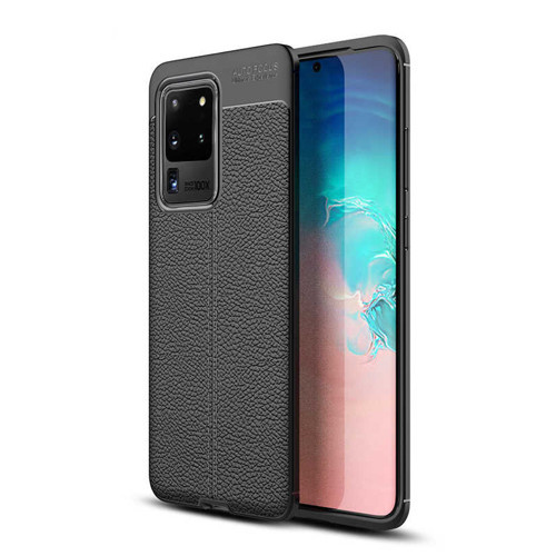 Galaxy S20 Ultra Kılıf Niss Deri Desenli Silikon Kılıf