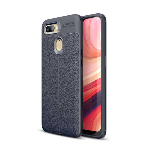Oppo A7X Kılıf Niss Deri Desenli Silikon Kılıf