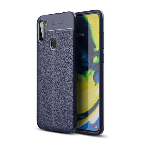 Galaxy M11 Kılıf Niss Deri Desenli Silikon Kılıf
