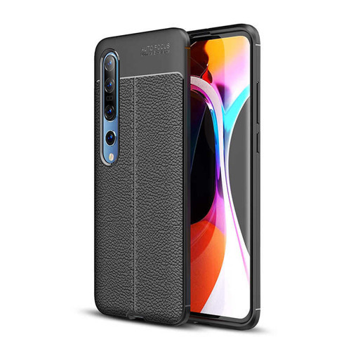 Xiaomi Mi 10 Kılıf Niss Deri Desenli Silikon Kılıf