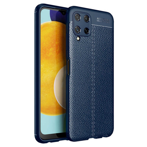 Galaxy A22 4G Kılıf Niss Deri Desenli Silikon Kılıf
