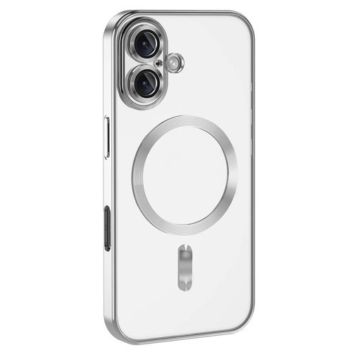 iPhone 16 Plus Kılıf Kamera Korumalı Magsafe Parlak Luxury Kılıf
