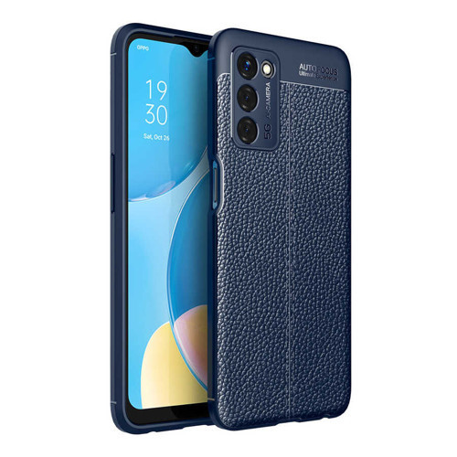 Oppo A55 5G Kılıf Niss Deri Desenli Silikon Kılıf