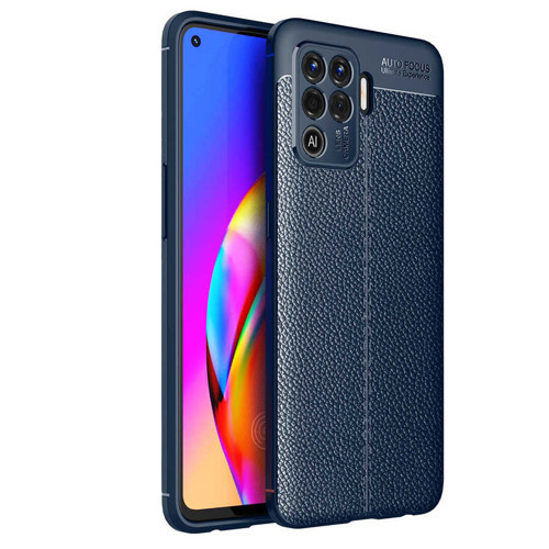 Oppo Reno 5 Lite Kılıf Niss Deri Desenli Silikon Kılıf
