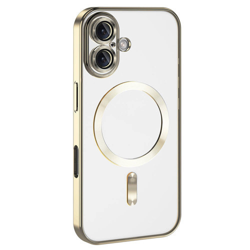 iPhone 16 Plus Kılıf Kamera Korumalı Magsafe Parlak Luxury Kılıf