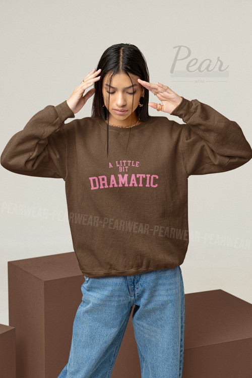 Dramatic Baskılı Kadın Oversize Sweatshirt