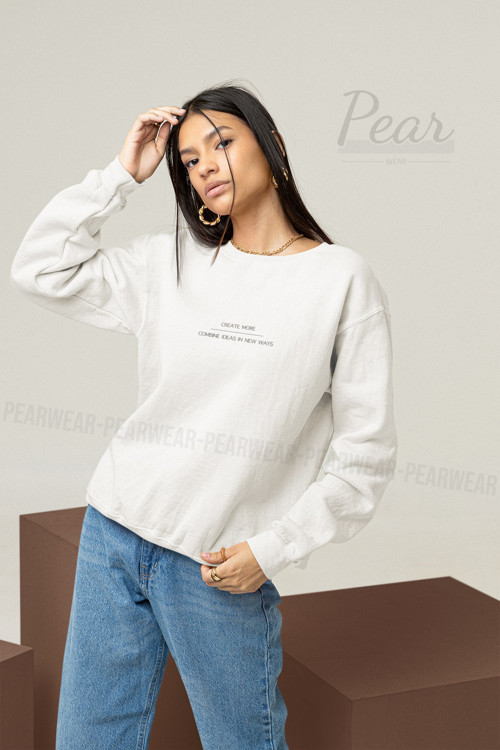 Create More Baskılı Kadın Sweatshirt