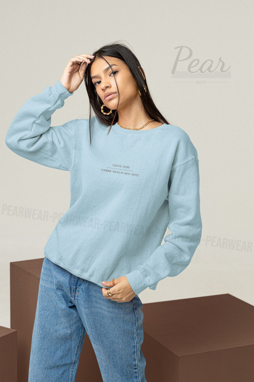 Create More Baskılı Kadın Sweatshirt