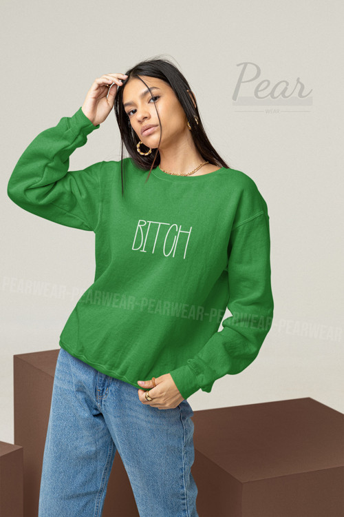 Baskılı Kadın Oversize Sweatshirt
