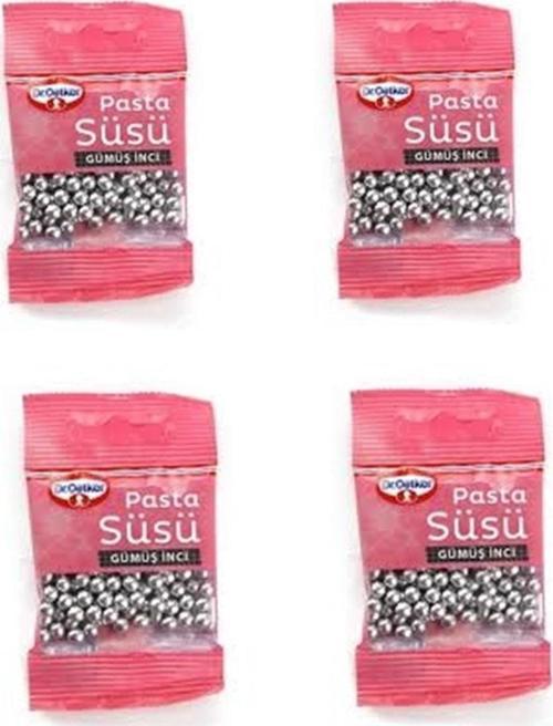 Pasta Süsü -gümüş Inci - 4 X 10 g
