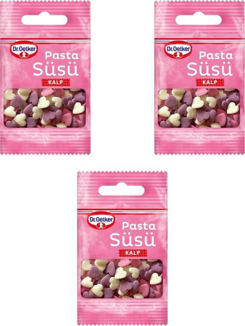 Pasta Süsü Kalp 3'lü Set