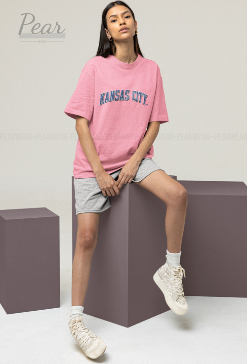 Kansas City Baskılı Unisex Tişört Oversize T-Shirt