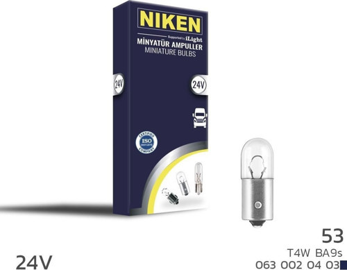 Niken 24V 53 Ampul (T4W) BA9S 10 LU