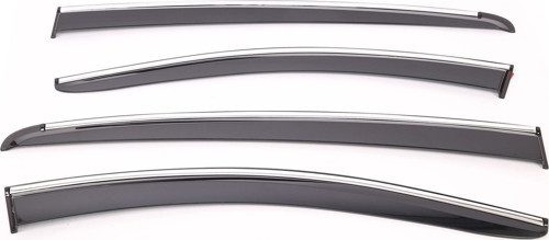Sunplex BYD Uyumlu SEAL U 2024 Sonrası Chrome Style 4 Lü Set Kromlu Cam Rüzgarlığı Ön Ve Arka Parça