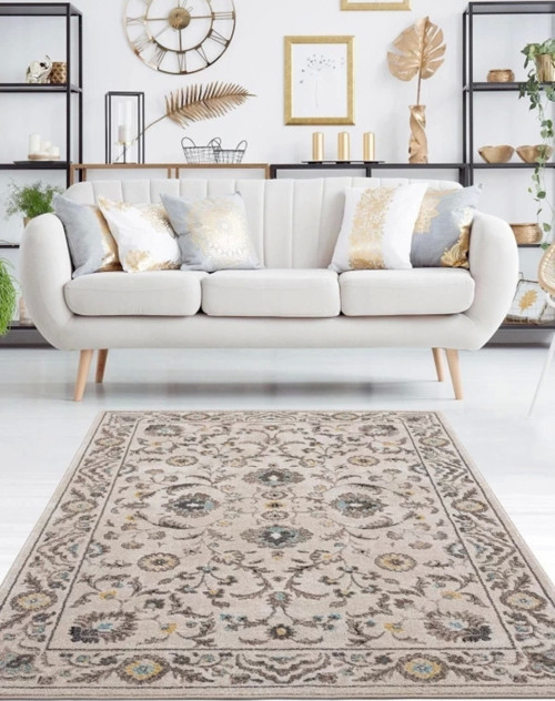 Safir Modern Salon ve Oturma Odası Halısı - Gri